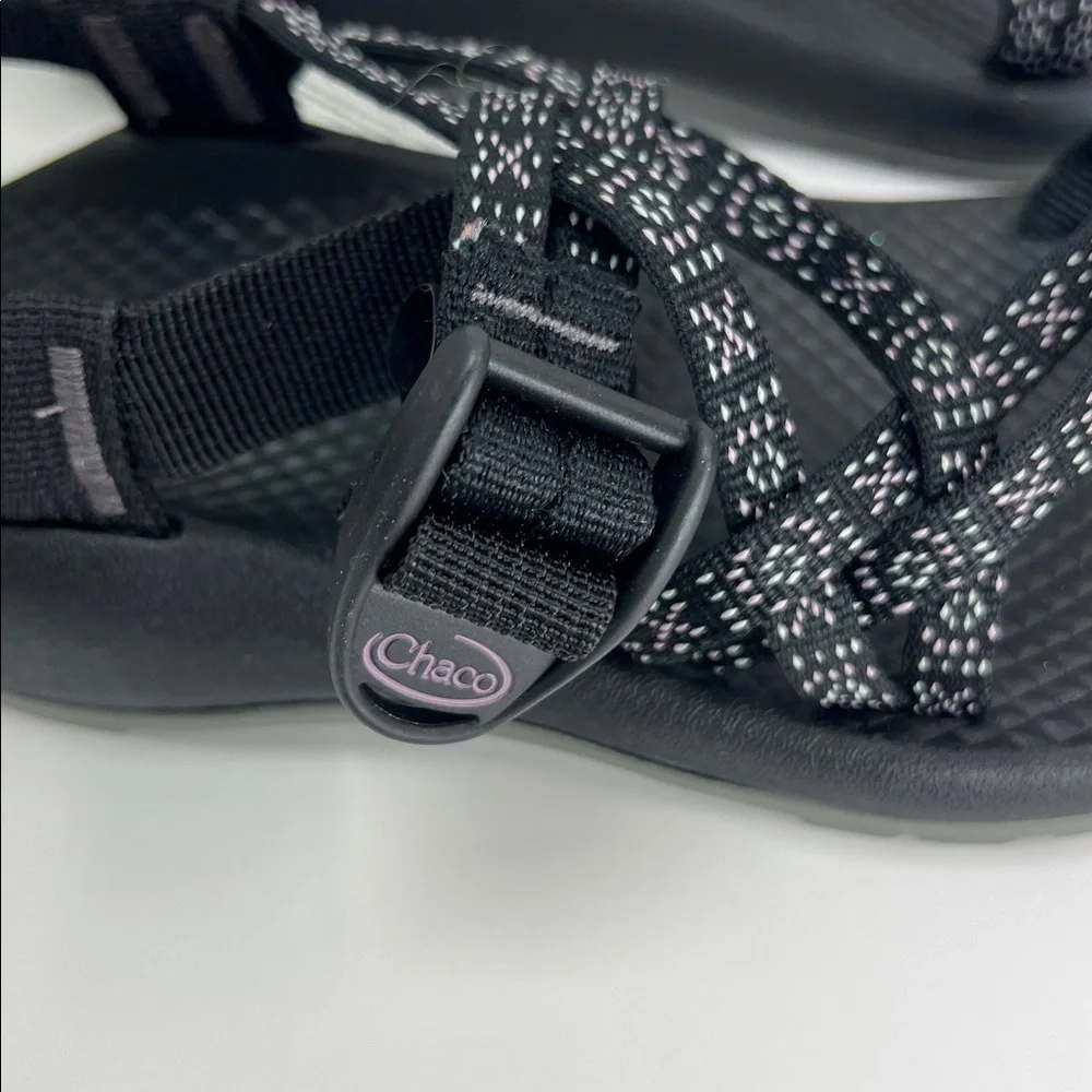 Chaco ZX/1 EcoTread Sandals Kids 1 Unisex Black White Hiking Outdoors Summer New